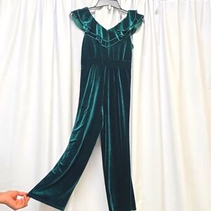 Zunie Forest Green Velvet Jumper